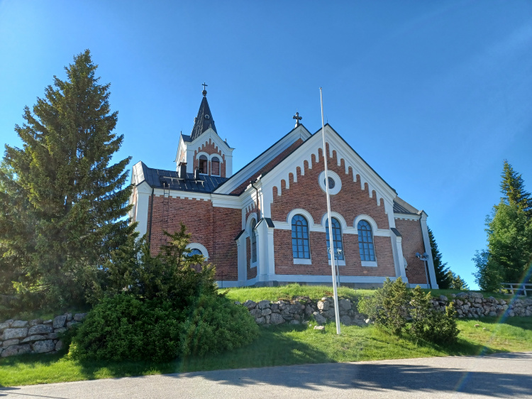 ulkokuva Lumijoen kirkosta