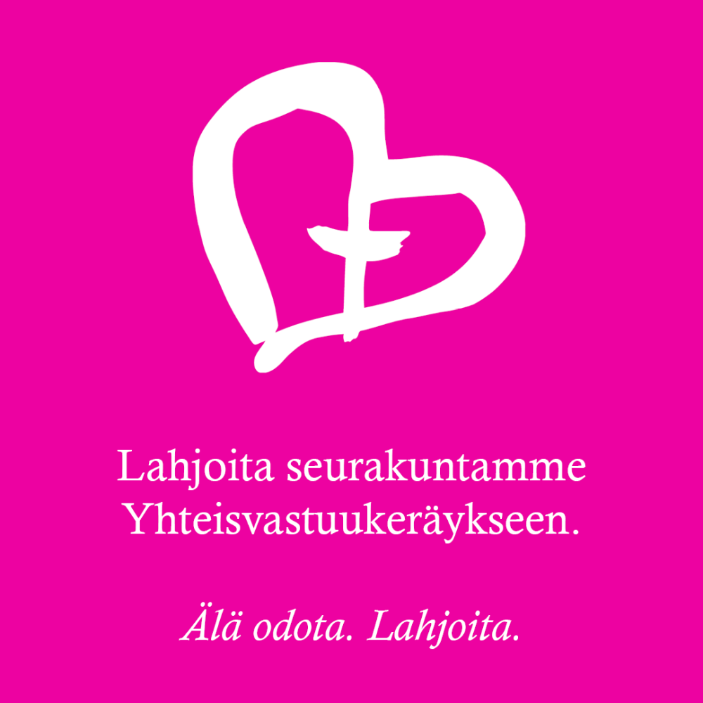 yhteisvastuun pinkki logo