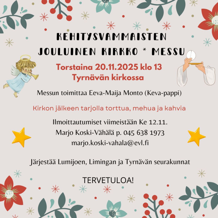 kuvassa enkeli ja ehtoollisleipä ja kukkia