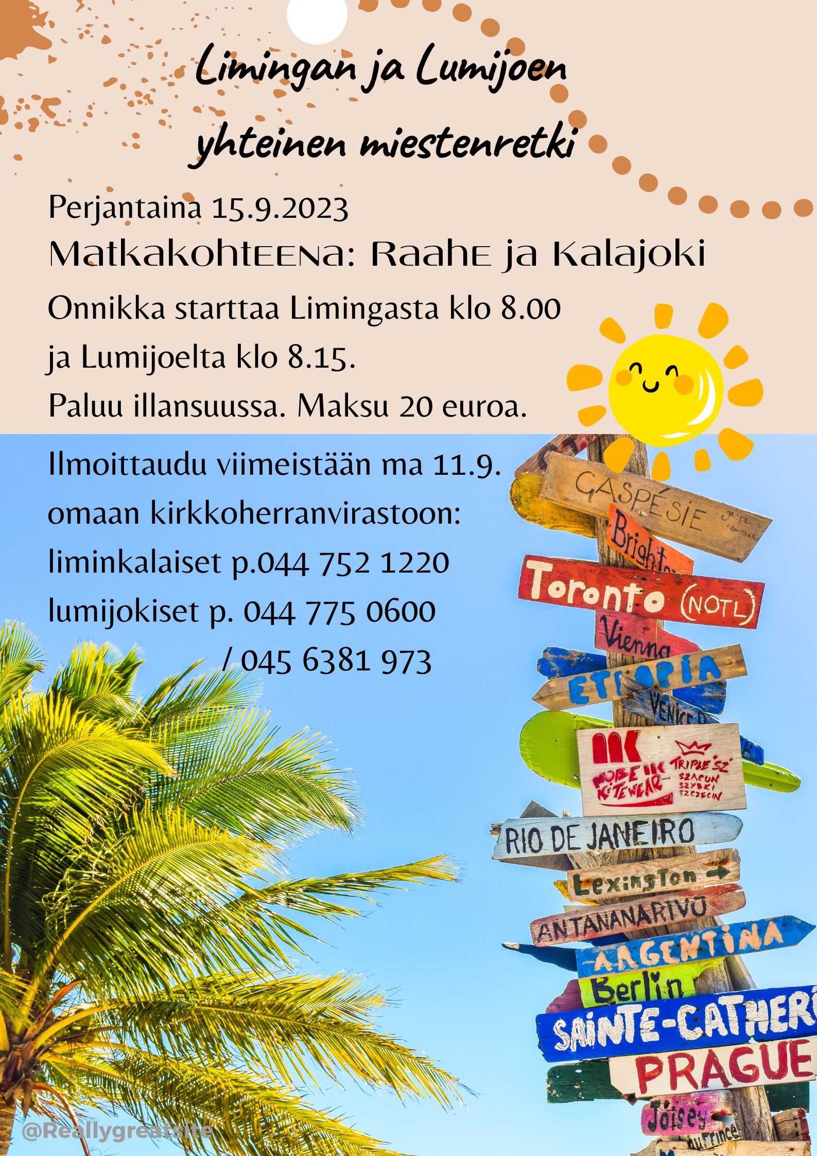 miesten retken mainos