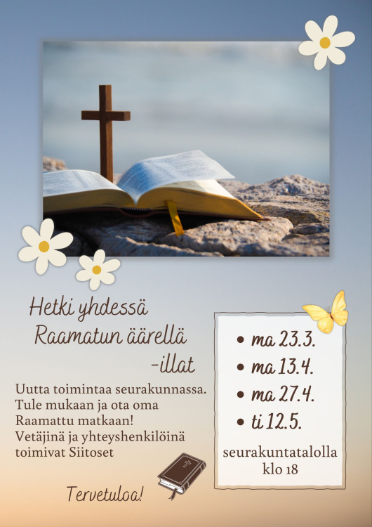 risti ja avoin Raamattu kivellä