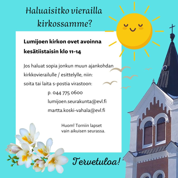 Kirkon ovet avoinna kirkko avoinna
