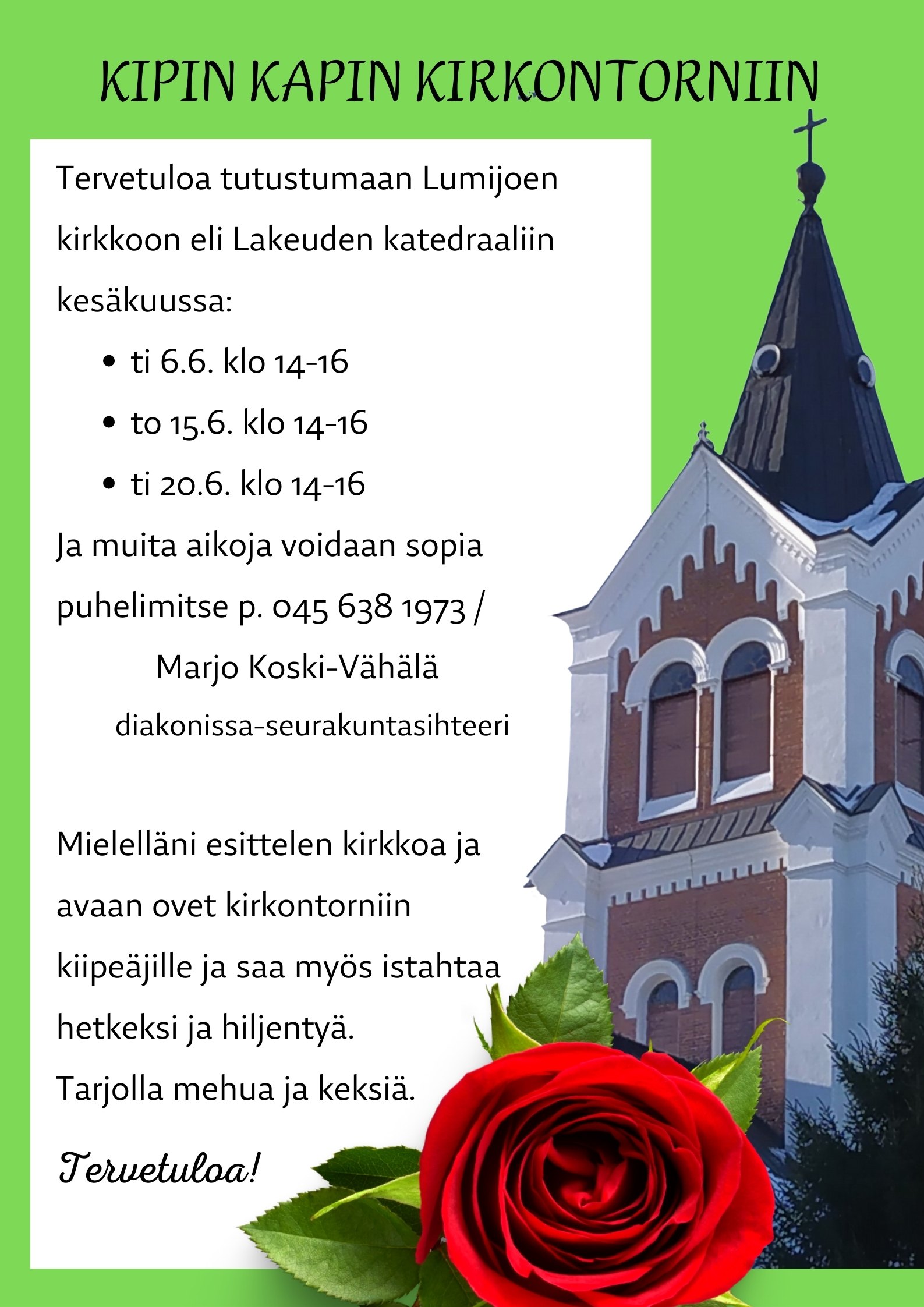 mainos kirkontornista