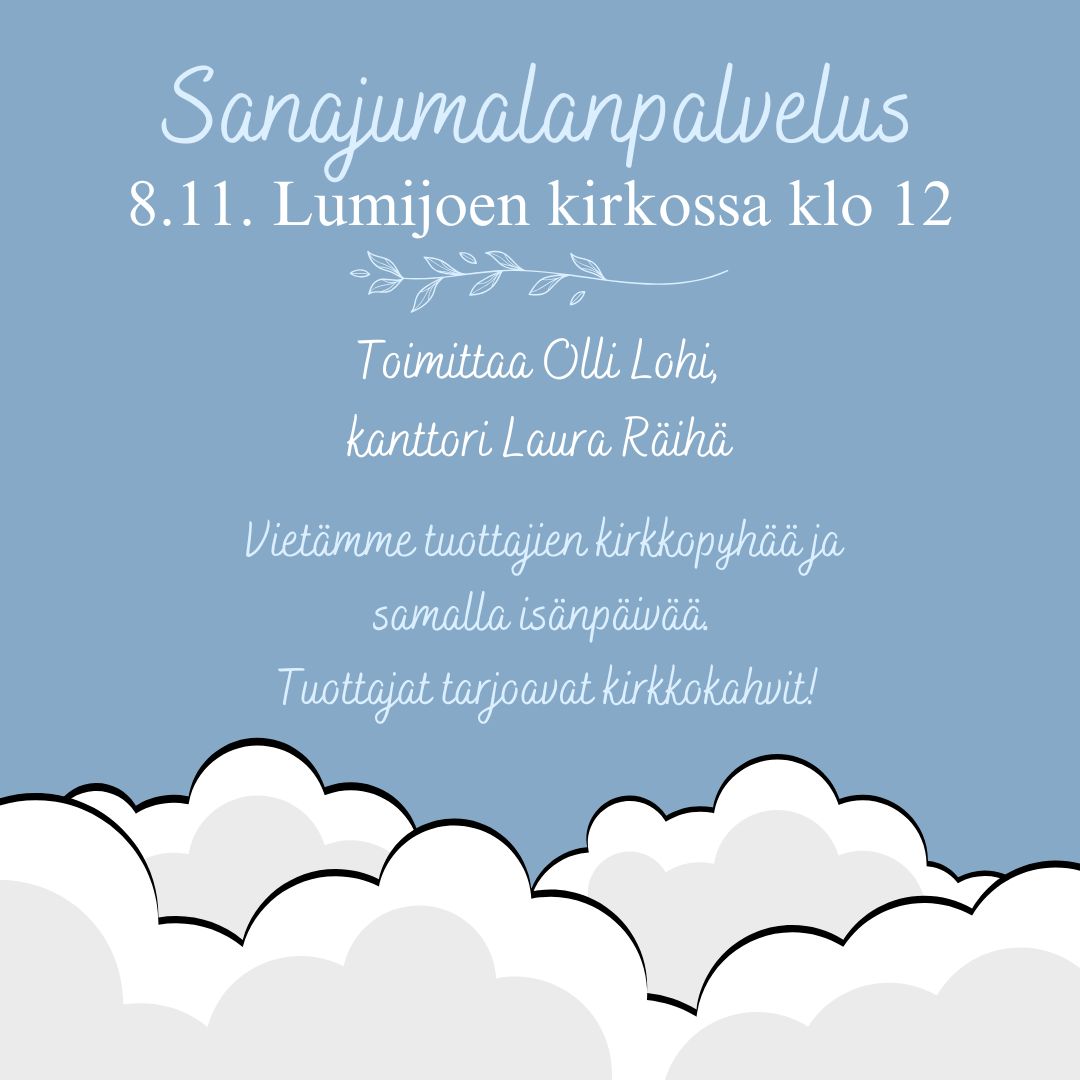 kuvassa sininen taivas ja pilviä