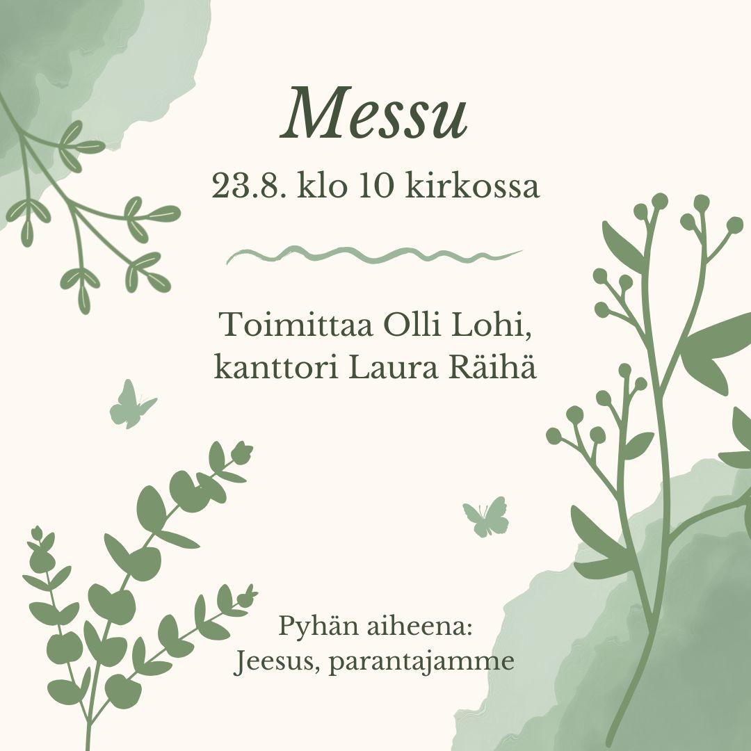Messu 23.8.