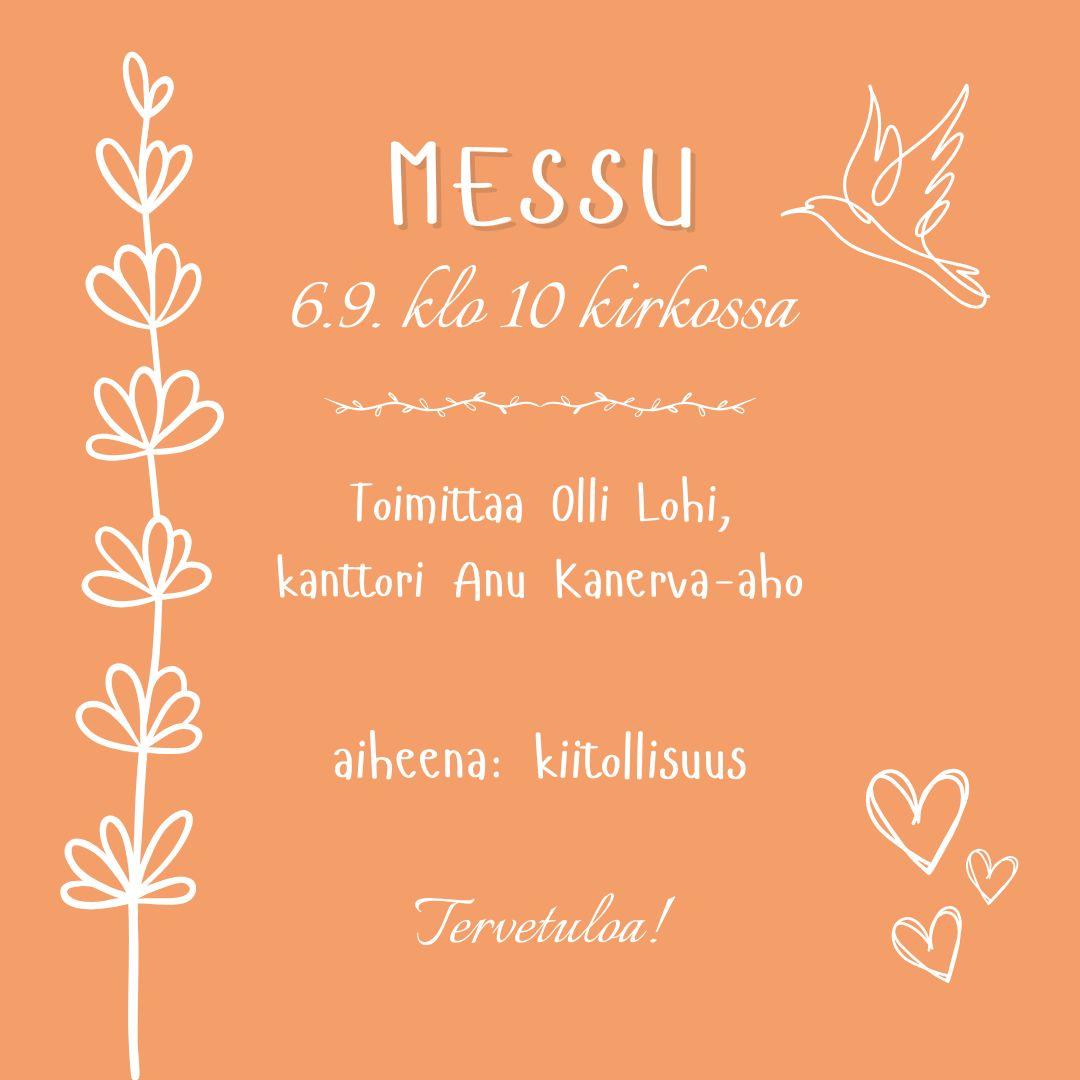 Messu 6.9.